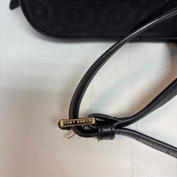 Tory Burch Women's Embossed Black Neoprene Backpack - Picture 3 of 7